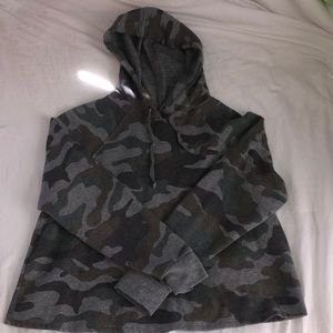Torrid Camo Cropped Hoodie
